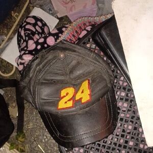 Black Cap with Red and Yellow Number 24